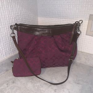 Coach purse with matching wristlet